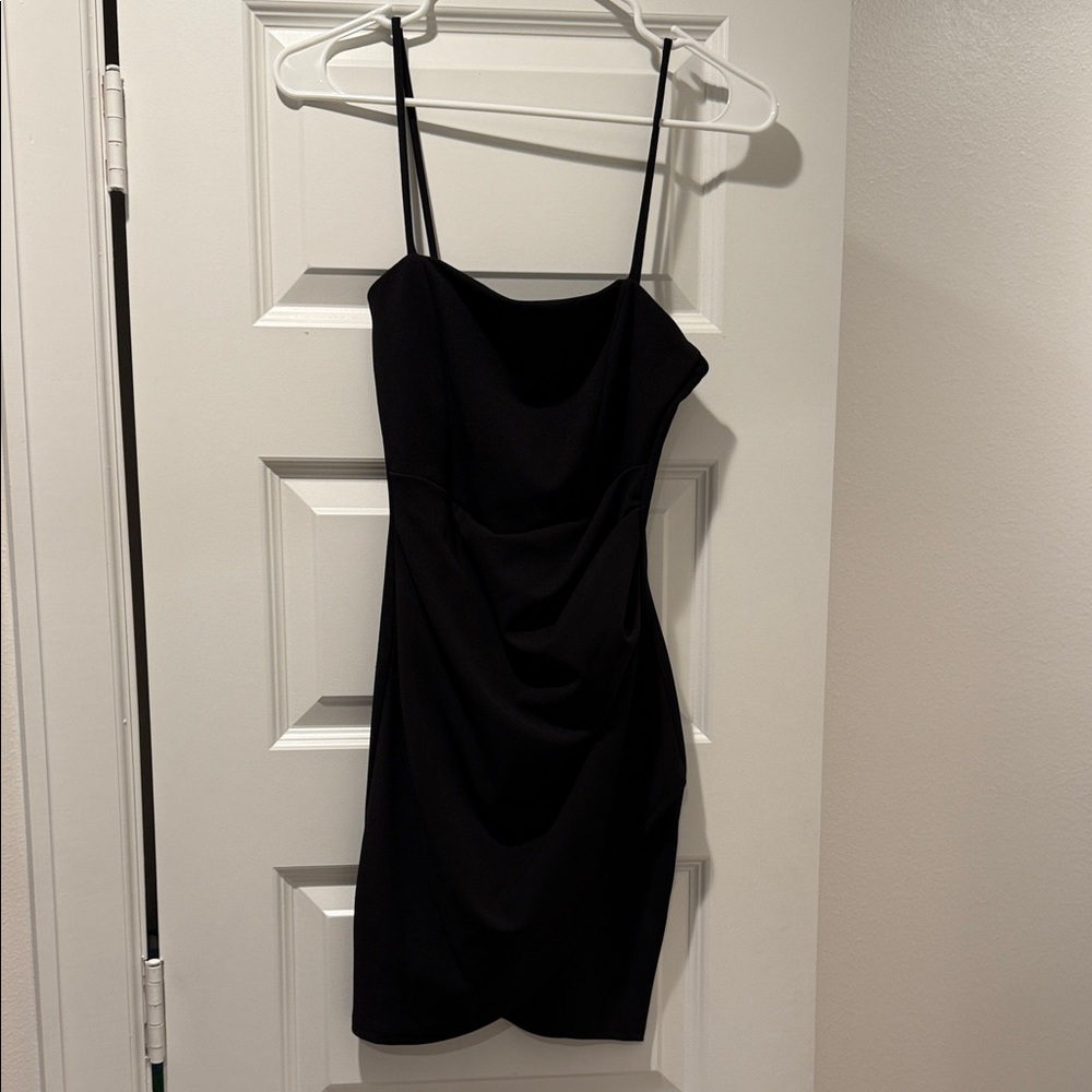 Windsor Black Mini Dress with Spaghetti Straps
